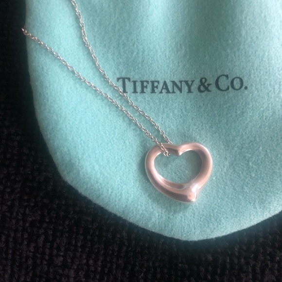π Tiffany & Co open heart necklace π - Picture 2 of 5